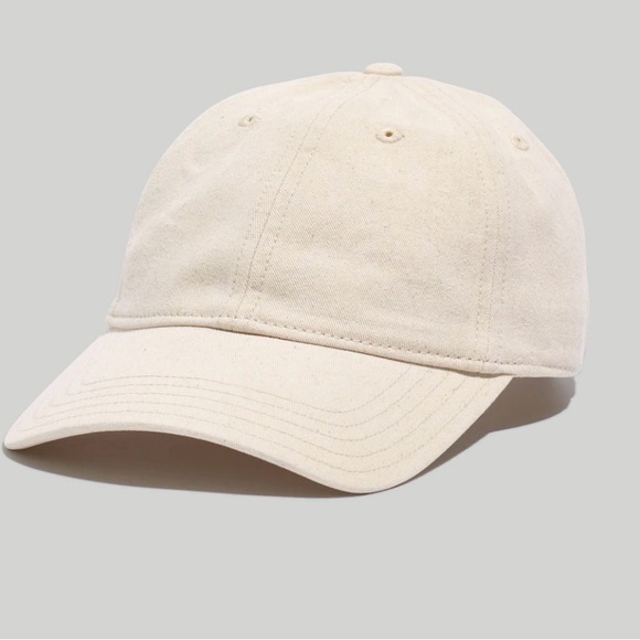 Organic Cotton Broken-In Baseball Cap with leather strap by Madewell - Picture 1 of 5